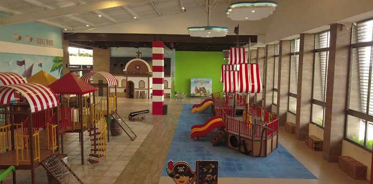 Área infantil de Aventura Pirata en Interplaza Escuintla